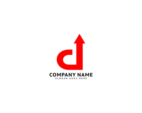 Initial Letter Arrow Logo Design Template — Stock Vector