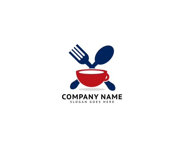 Cafe Restaurant Logo Template Design Vector — Stock Vector