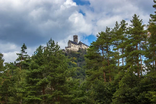 Vista Panoramica Del Castello Bezdez Nella Repubblica Ceca Primo Piano — Foto Stock