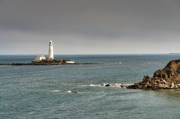 St Marys lighthouse, Whitley Bay, Tyne and Wear — Stock Photo, Image