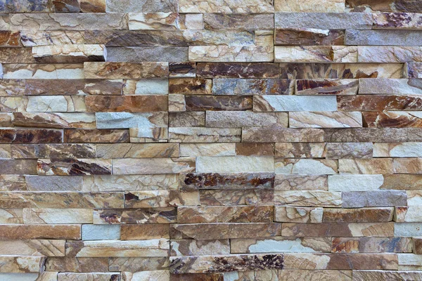 Mosaico Piedra Pared Textura Arenisca Dorada — Foto de Stock