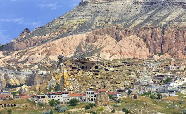 Una Particolare Formazione Pietra Delle Antiche Grotte Della Cappadocia Vicino — Foto Stock