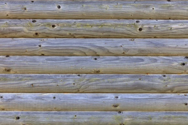 Šedé Protokoly Dřevěné Stěny Jsou Složeny Vodorovně Textura Starý Strom — Stock fotografie