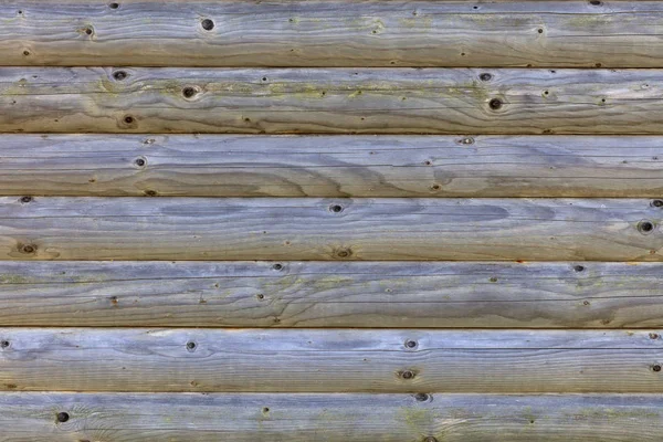 Los Troncos Grises Pared Madera Pliegan Horizontalmente Textura Árbol Viejo — Foto de Stock