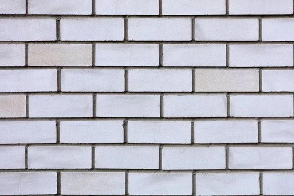 Witte en grijze bakstenen muur textuur close-up — Stockfoto