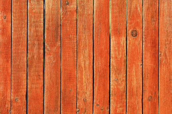 Old wooden boards and orange paint, wood texture — Stock Photo, Image