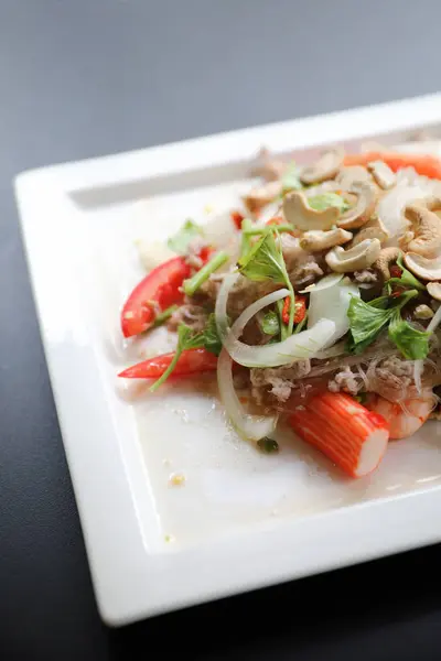 Glasnudel Würziger Salat Thailändisches Essen — Stockfoto