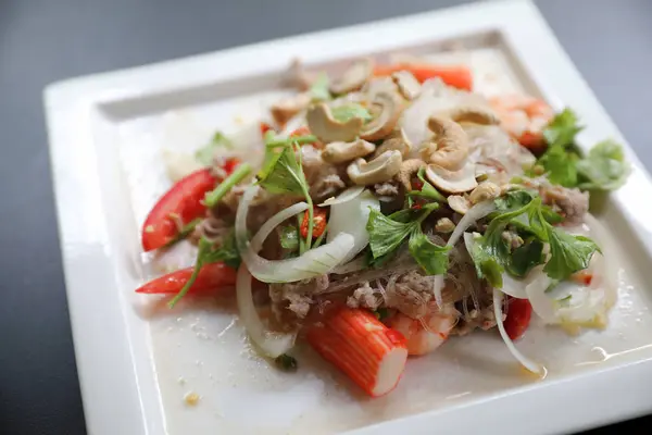 Glasnudel Würziger Salat Thailändisches Essen — Stockfoto