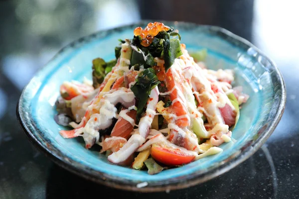 Meeresfrüchte Salat Japanischen Stil — Stockfoto