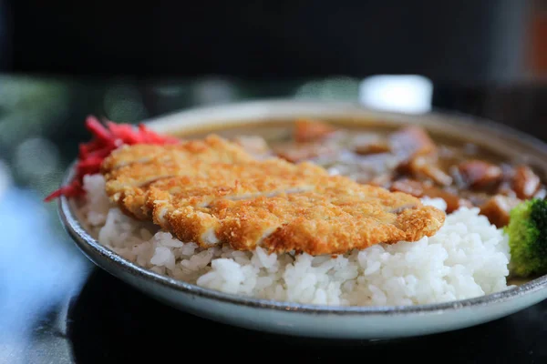 Рис Каррі Свининою Японська Їжа — стокове фото