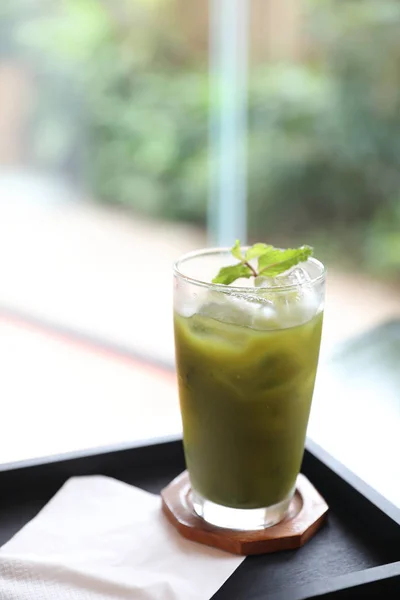 Παγωμένο Ποτό Ιαπωνικό Πράσινο Τσάι — Φωτογραφία Αρχείου