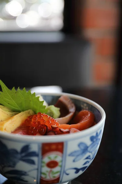 Kaisen Don Meeresfrüchte Reisschale Japanisches Essen — Stockfoto