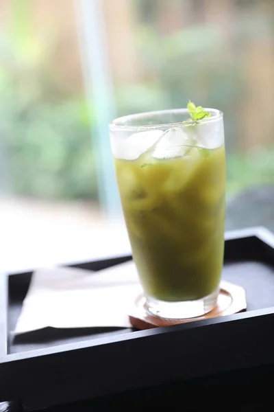 Bebida Helada Verde Japonés — Foto de Stock