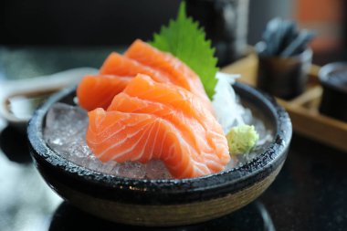 Somon balığı buz Japon yemekleri