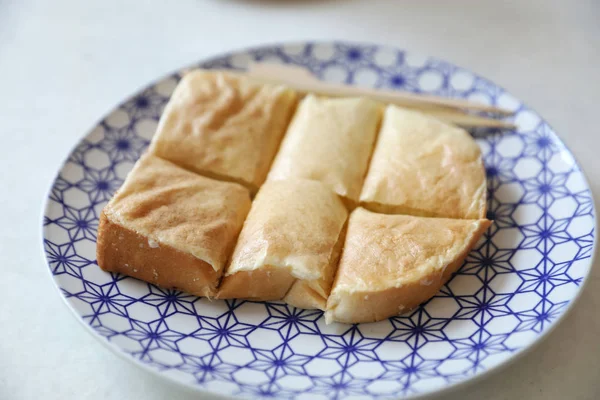 Tchaj Wan Toast Taiwanský Čaj Mlékem Tchajwanský Jídlo — Stock fotografie