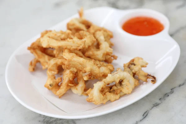 Calamari Italian Fried Squid Italian Food Outdoor Restaurant — Stock Photo, Image