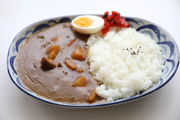 Curry Reis Mit Japanisches Essen — Stockfoto