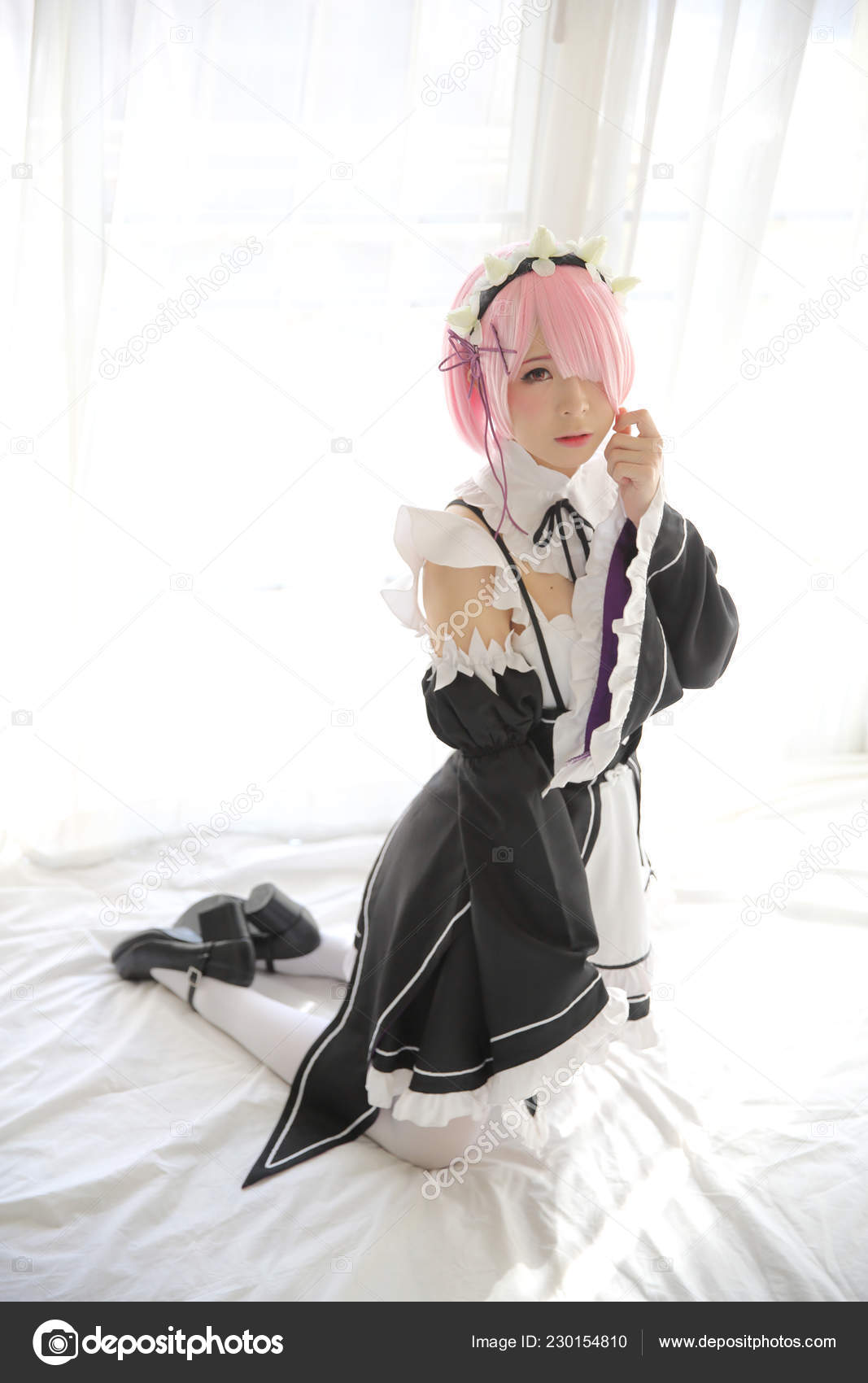 New Lady Female Women Cosplay Costume Japanese Anime Long Girl Maid Dress