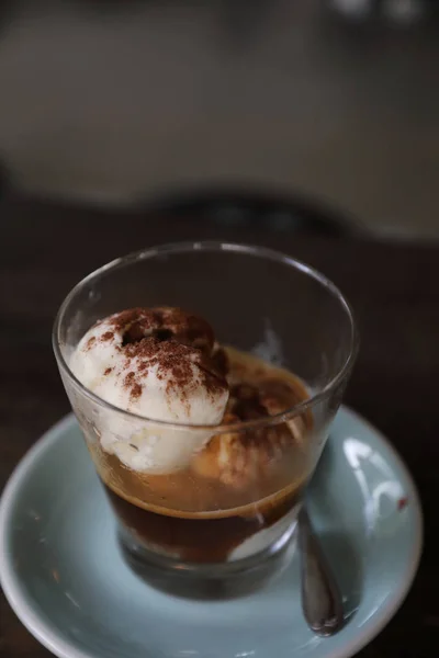 Affogato Καφέ Παγωτό — Φωτογραφία Αρχείου