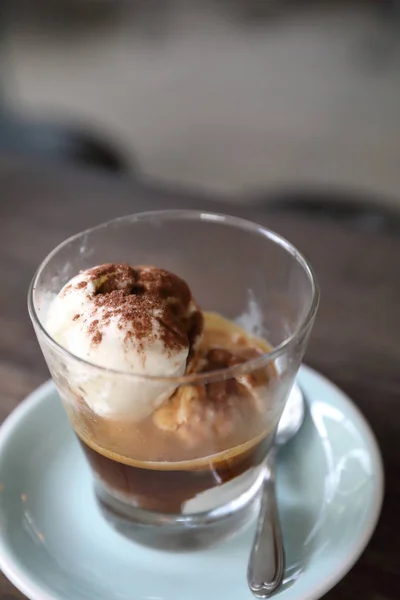 Affogato Coffee Ice Cream — Stock Photo, Image