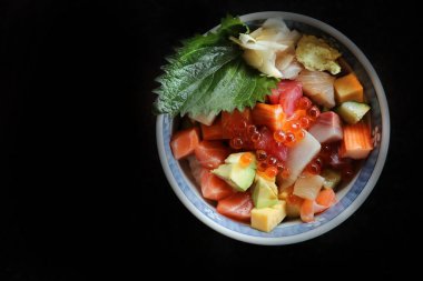 Mix suşi donburi kase , Japon gıda