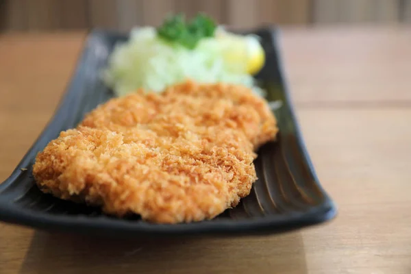 Escalope de porc frite japonaise, nourriture japonaise — Photo