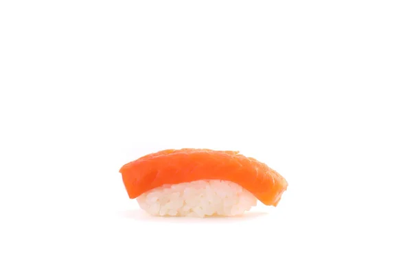 Łosoś Sushi Japońskie Jedzenie Izolowane Białym Tle — Zdjęcie stockowe