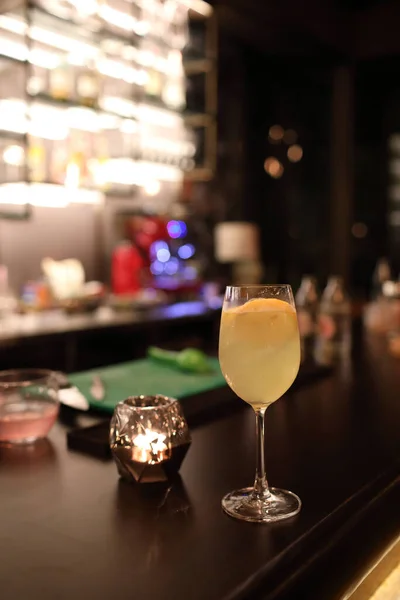 Cocktails Glas Bardisk Valp Eller Restaurang — Stockfoto