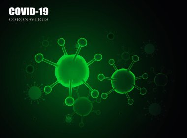 Covid-19 Coronavirüs geçmişi. Vektör illüstrasyonu.