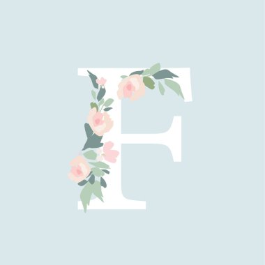 Çiçek Alfabesi - çiçek buketkompozisyon ile F harfi. Düğün için benzersiz koleksiyonu dekorasyon ve diğer birçok kavram fikirleri davet ediyor.