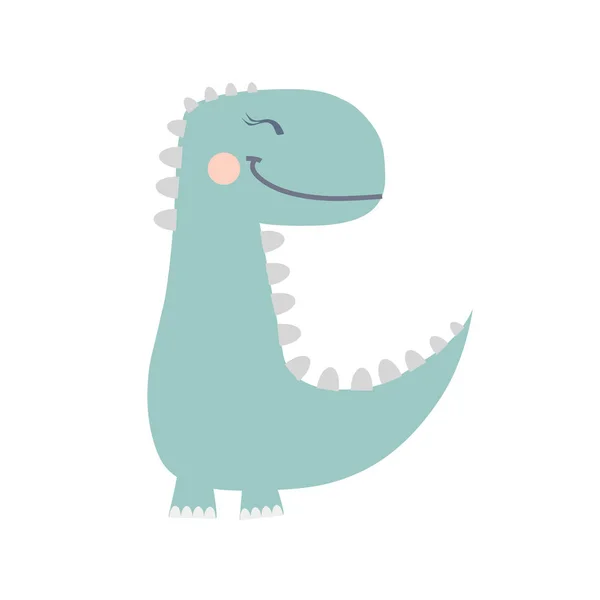 Cute Dinosaur Drawn Kids Fashion — Stock Photo, Image