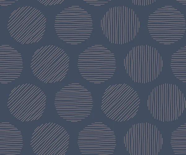 Geometric seamless pattern with circles, stripes, dots. Pattern for fashion and wallpaper.