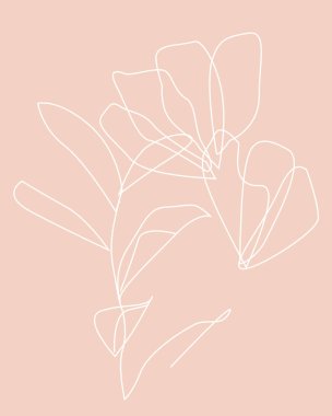 Tasarım için çiçek desenli grafik çizimi. Çiçek çiçeği doğal tasarım. 