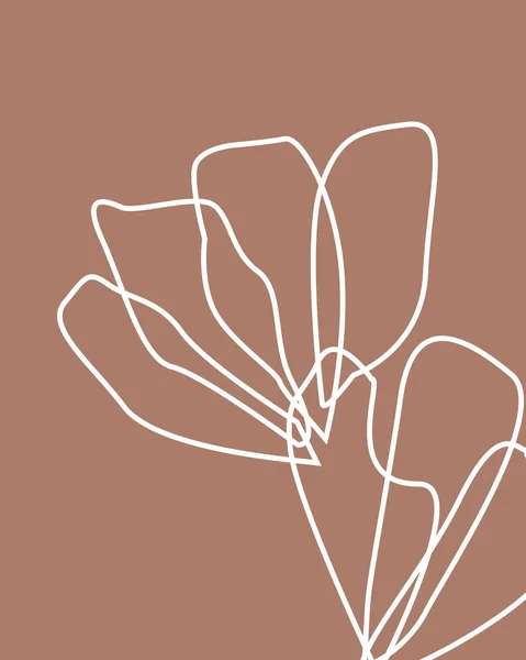 绘制图形与花卉图案设计 花卉自然设计 — 图库照片