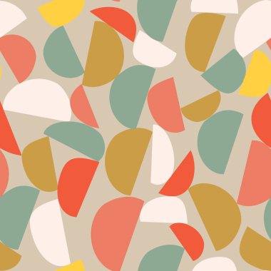 Basit şekil ve figürlerle Geometri minimalist sanat eseri posteri. İskandinav tarzı markalaşma, web afişi, iş dünyası, moda, kumaş üzerindeki baskılar için soyut desen tasarımı