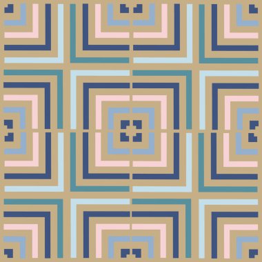 geometri zig zag vektör deseni. etnik dikişsiz süs. Soyut arka plan - renkli çizgiler. 