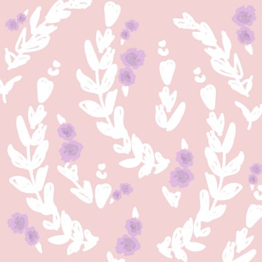 Suluboya çiçek buketi. Beyaz arka planda elle boyanmış renkli çiçek kompozisyonu. Eski tarz şakayık, güller, şakayık, böğürtlen ve yapraklar.