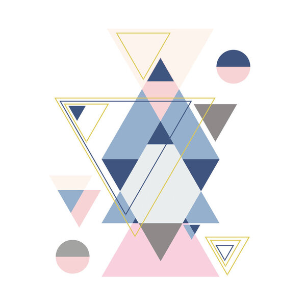 Абстрактная геометрическая композиция с декоративными треугольниками. Абстрактный геометрический изометрический фон, может быть использован для обоев, искушения, плаката, задника, обложки книги, брошюры, фильтра
,