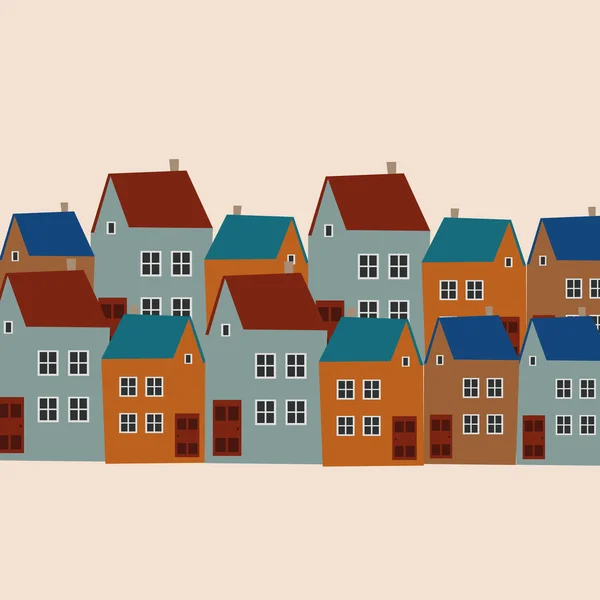 Illustration Shows Old Houses — Stock Photo, Image