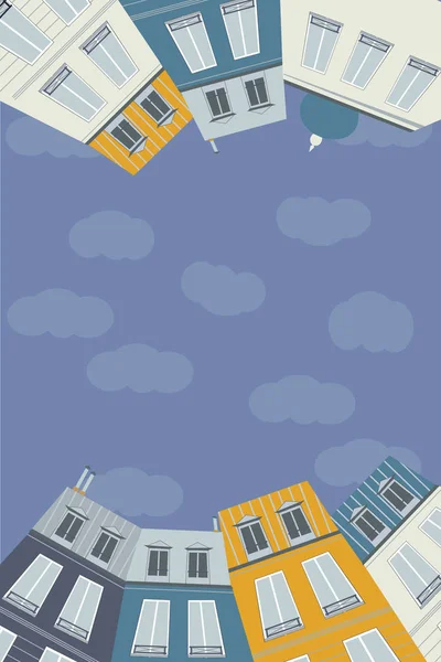illüstrasyon - rahat şehir. evler - illüstrasyon