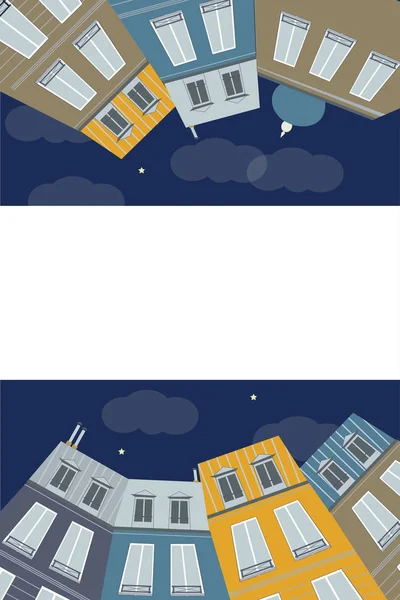 illüstrasyon - rahat şehir. evler - illüstrasyon