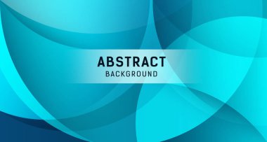 Soyut şeffaflık daire mavi arka plan, vektör çizim afişler