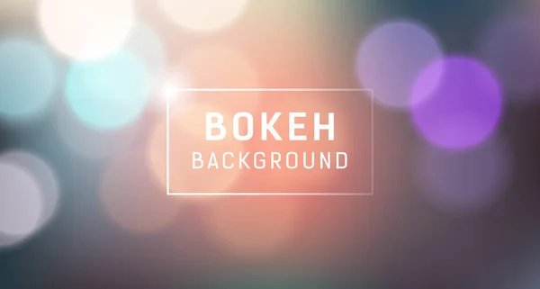 Abstract Bokeh Banner Design Fundo Ilustração Vetorial —  Vetores de Stock