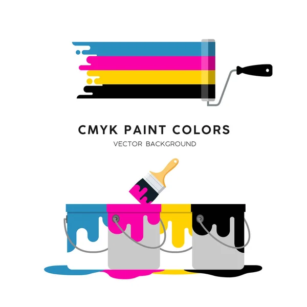 Rodillo Pintura Pintura Del Vector Pueden Diseño Colorido Aislado Fondo — Vector de stock