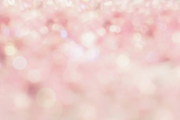 Pastelově Růžové Svítící Bokeh Abstraktní Pozadí — Stock fotografie