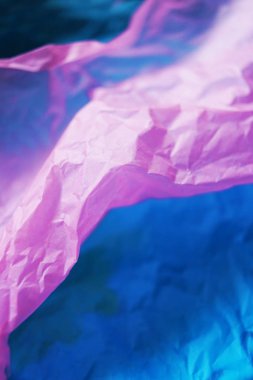 Menekşe buruşturulmuş Kraft kağıt, Soyut doku                               