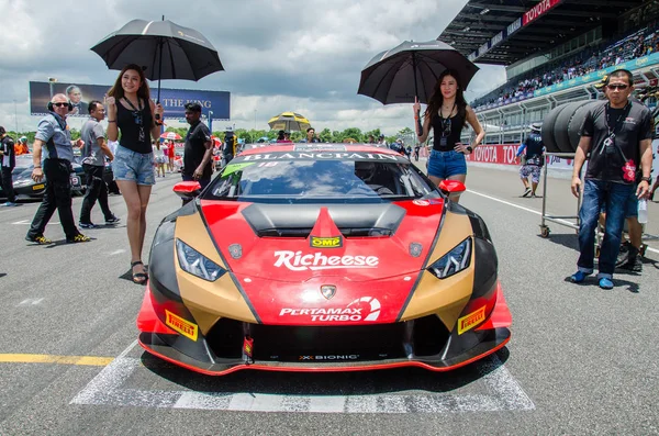 Buriram Thailand Lamborghini Super Trofeo Asia Выставке Buriram Super Race — стоковое фото