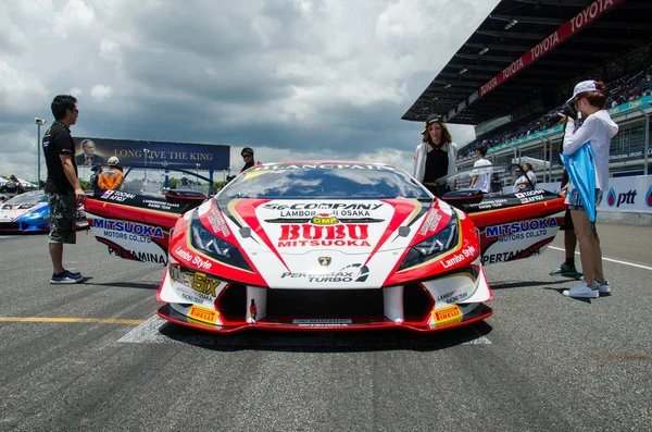 Buriram Tajlandia Lamborghini Super Trofeo Azji Wyświetlaczu Buriram Super Wyścig — Zdjęcie stockowe