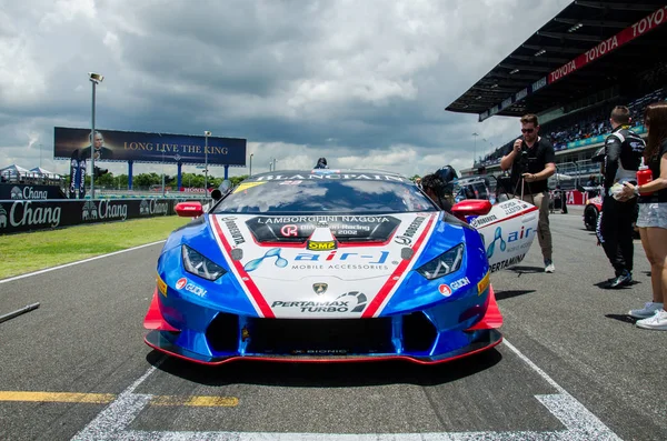 Buriram Tajlandia Lamborghini Super Trofeo Azji Wyświetlaczu Buriram Super Wyścig — Zdjęcie stockowe