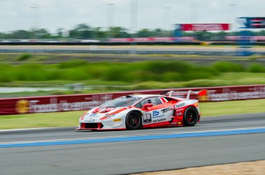 Buriram - Tayland 24: Lamborghini Super Trofeo Asya ekranda Buriram süper yarış 2016 Chang uluslararası yarış pistlerinde 24 Temmuz 2016, Buriram, Tayland.